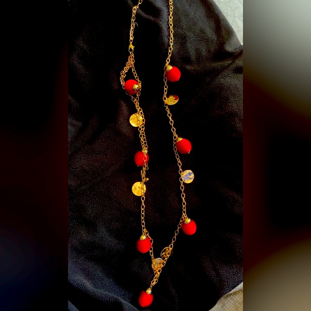 Long necklace and can be worn short as well!